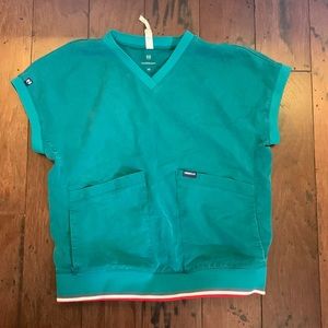 Women’s Mediclo Emerald Sleeveless Emerald Scrub Top Size XS
